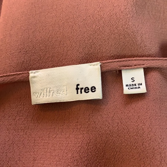 Aritzia Wilfred Free Dusty Rose Redling Blouse Size S - Picture 8 of 15